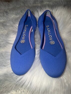 Rothy's Women's Royal cornflower Blue round toe Flats